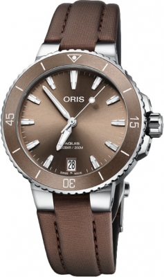 Buy this new Oris Aquis Date 36.5mm 01 733 7731 4156-07 3 18 01FC ladies watch for the discount price of £1,572.00. UK Retailer.